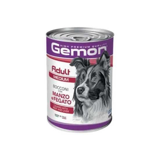 Консерви за куче Gemon Gemon Adult- консерви за куче с телешко и дроб