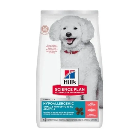 Храна за куче Hills Hills SP Hypoallergenic Mini- за малки породи, със сьомга