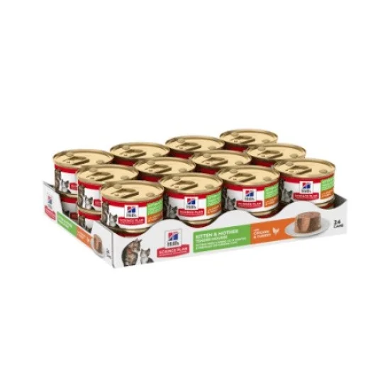 Hills SP Kitten Mother Mousse- мус за котки с пиле и пуйка