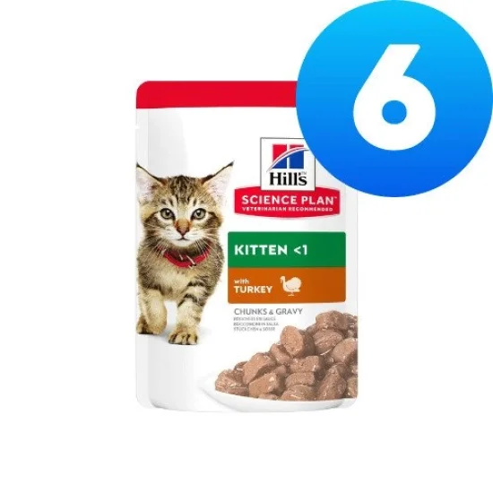 Консерви за котка Hills Hills SP Kitten Poultry Selection- пауч за котки с пиле и пуйка