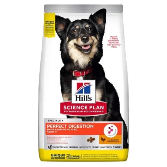 Hills SP Perfect Digestion Adult Small Mini- за малки породи с пиле