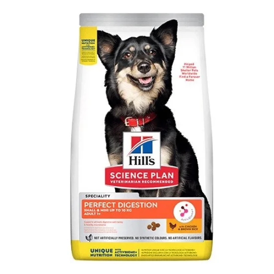 Храна за куче Hills Hills SP Perfect Digestion Puppy Small Mini- за малки породи, с пиле и кафяв ориз