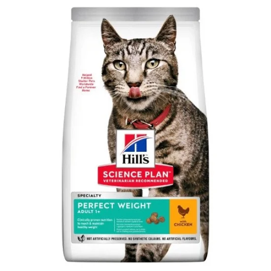 Храна за котка Hills Hills SP Perfect Weight- храна за котки с пиле- 1.5кг