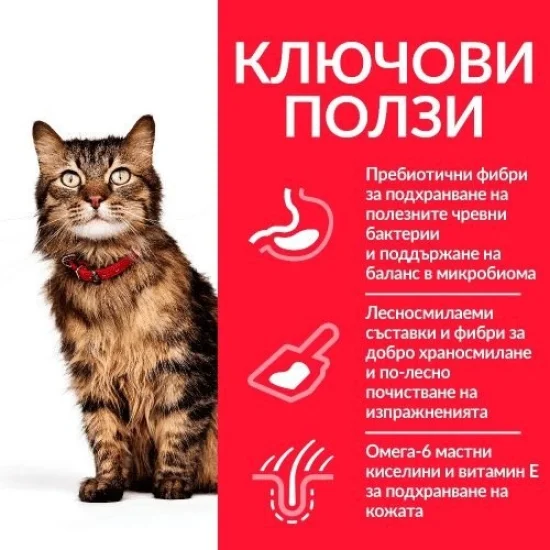 Храна за котка Hills Hills SP Sensitive Stomach Skin- храна за котки с пилешко