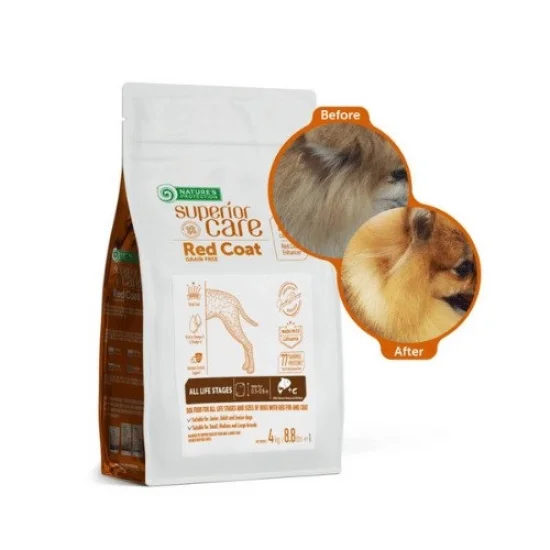 Natures Protection Храна за кучета с червена козина Natures Protection Red coat All Breads Salmon-за червена козина, за всички породи, със сьомга, 10.00кг