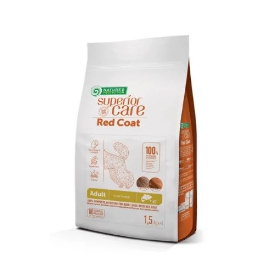 Natures Protection Храна за кучета с червена козина Natures Protection Red coat Mini Salmon- за червена козина, за дребни породи, със сьомга