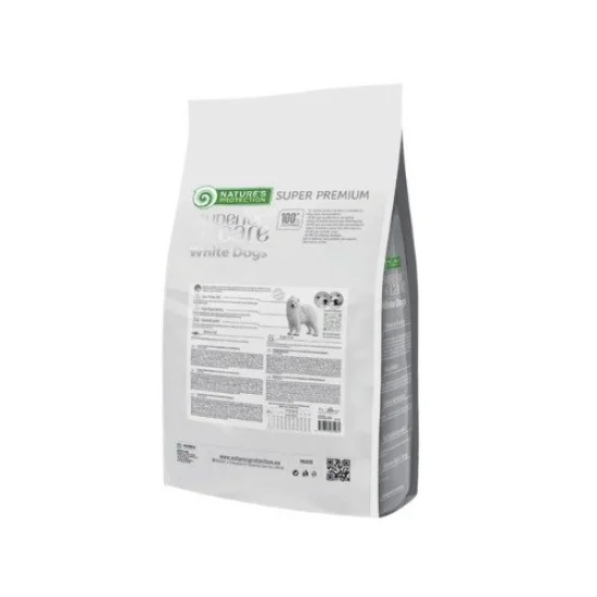 Natures Protection Храна за кучета с бяла козина Natures Protection White dog All Breeds Junior Fish-За бяла козина, за подрастващи с риба, 10.00 кг