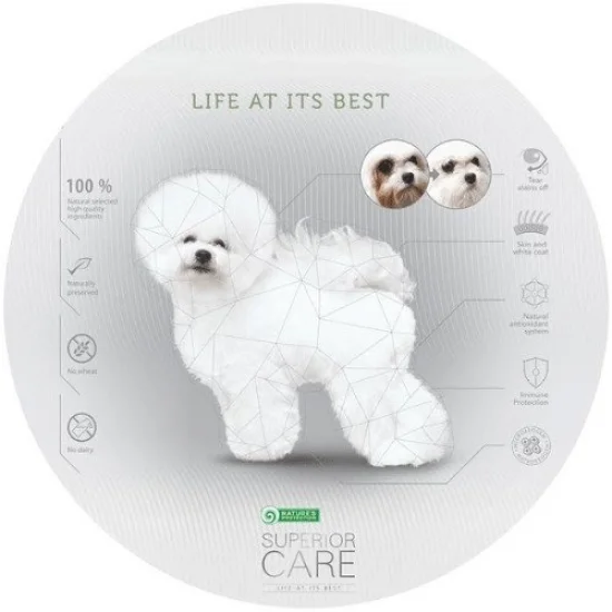 Natures Protection Храна за кучета с бяла козина Natures Protection White dog Insect-За бяла козина, за дребни породи с насекоми