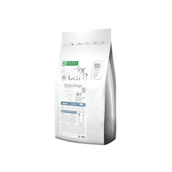 Natures Protection Храна за кучета с бяла козина Natures Protection White dog Large Fish -За бяла козина, за едри породи с бяла риба
