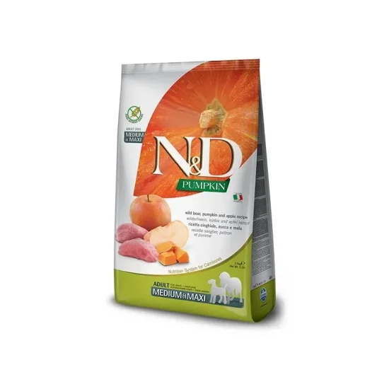 ND Pumpkin Adult Medium Maxi- храна за куче с глиган тиква и ябълки