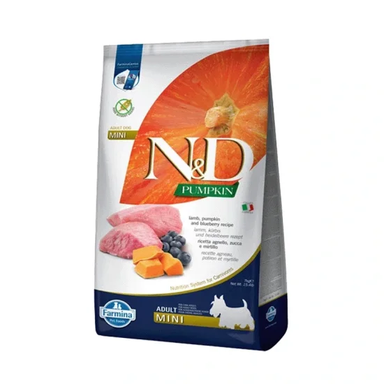 ND Pumpkin Adult Mini- храна за куче с агне тиква и боровинки