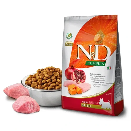 Храна за куче ND Pumpkin ND Pumpkin Adult Mini- храна за куче с пиле тиква и нар