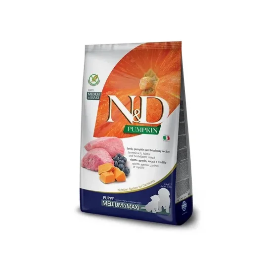 ND Pumpkin Puppy Medium Maxi- храна за куче с агне тиква и боровинки