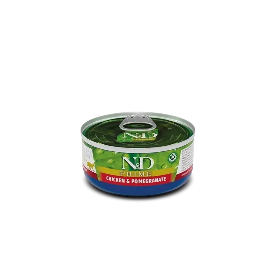 ND Prime Adult- консерви за котка с пиле и нар, 70 гр