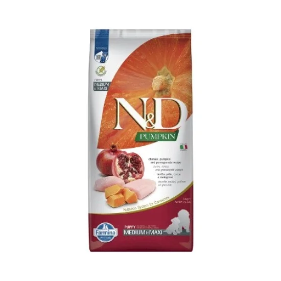 Храна за куче ND Pumpkin ND Pumpkin Puppy Medium Maxi- храна за куче с пиле тиква и нар