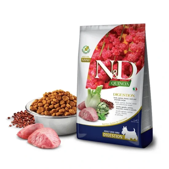 Храна за куче ND Quinoa ND Quinoa Digestion Mini- храна за куче с агне и киноа, 7 кг