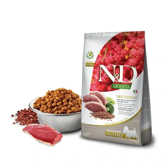 Храна за куче ND Quinoa ND Quinoa Neutered Mini- храна за куче с патица и киноа