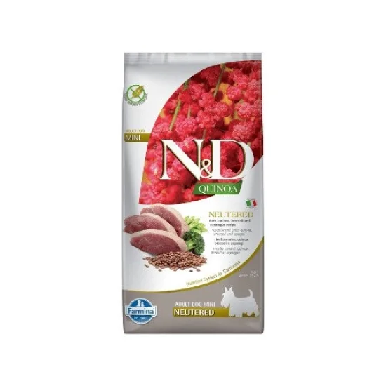 ND Quinoa Neutered Mini- храна за куче с патица и киноа