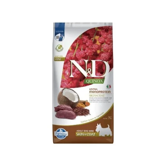 ND Quinoa Skin Coat Mini- храна за куче с еленско и киноа
