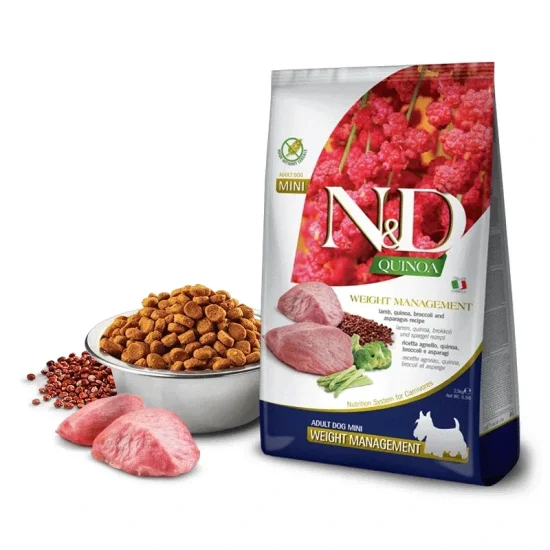 Храна за куче ND Quinoa ND Quinoa Weight Management Mini- храна за куче с агне и киноа