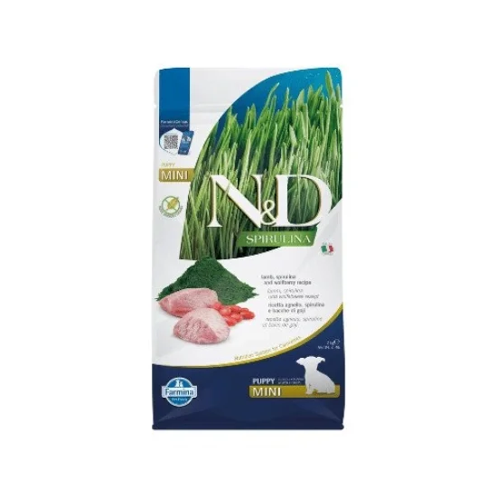 Храна за куче ND Spirulina ND Spirulina Mini Puppy- суха храна за кучета със агне и спирулина