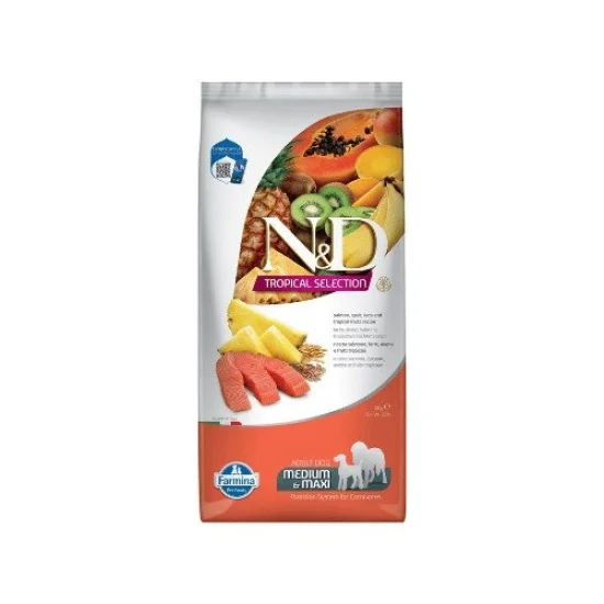 Храна за куче ND Tropical ND Tropical Adult Medium Maxi- храна за куче със сьомга
