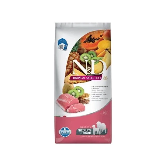 Храна за куче ND Tropical ND Tropical Adult Medium Maxi- храна за куче със свинско