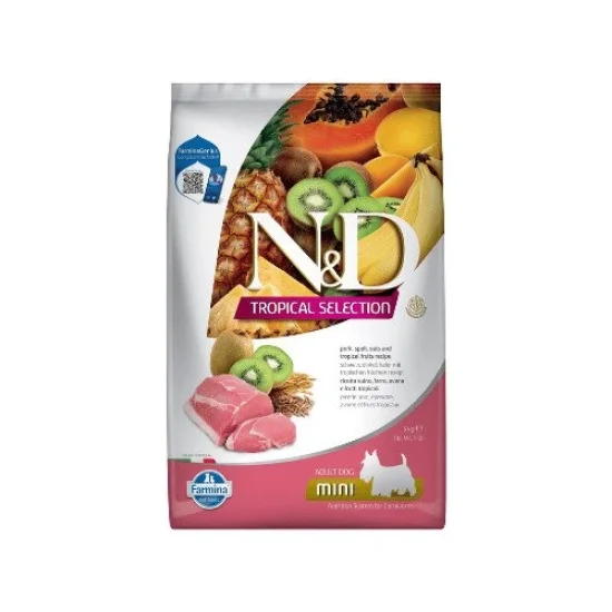 Храна за куче ND Tropical ND Tropical Adult Mini- храна за куче с глиган