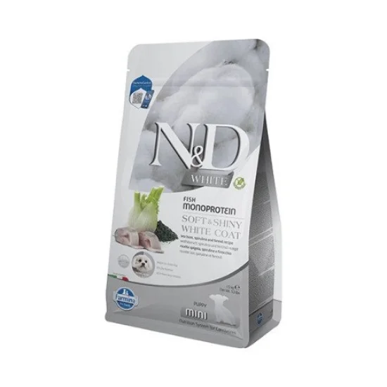 Храна за куче ND Spirulina ND White dog Mini Puppy- суха храна за подрастващи бели кучета