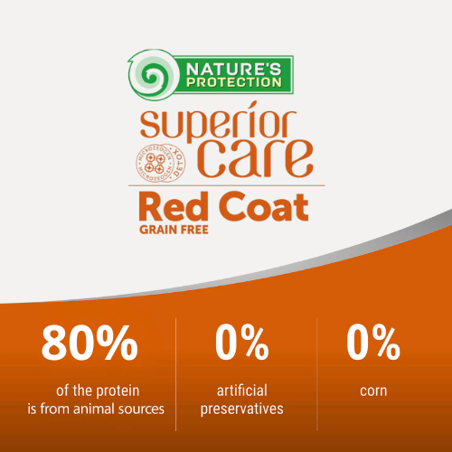 Natures Protection Храна за кучета с червена козина